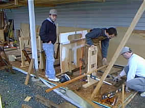lining up the bulkheads