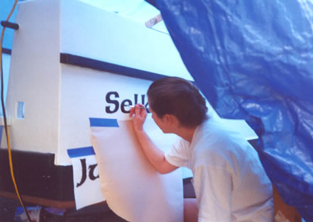 painting the name