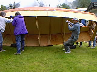 turning the hull