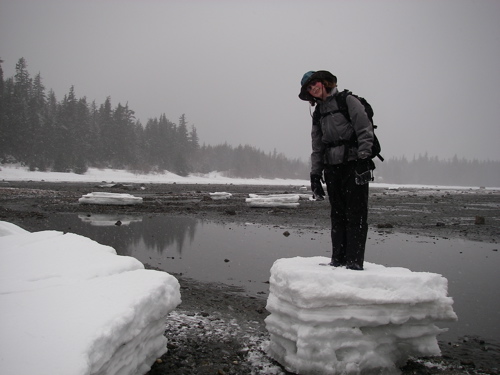 Aly on pancake ice