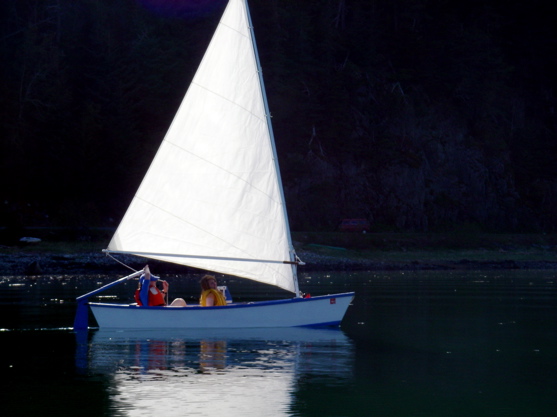 sailing on Mud Bay