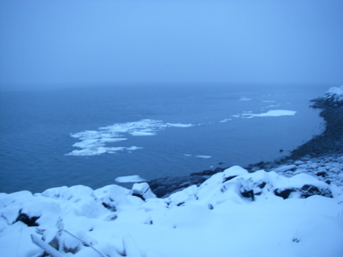 ice floes from the Katzehin