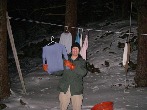 frozen laundry