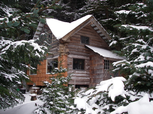 winter cabin